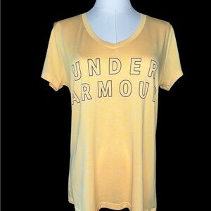~ Under Armour‎ Women's Orange T-Shirt Size Medium